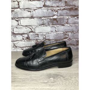 Johnston & Murphy Black Leather Tassel Loafers Dress Shoes Men’s Sz 11M US/44EU